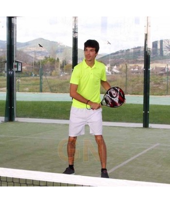 Polo económico transpirable de manga corta para adulto