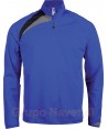 Sudadera deportiva de media cremallera para niños color royal