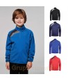 Sudadera deportiva de media cremallera para niños color royal
