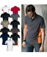 Polo bicolor de manga corta para hombre y mujer