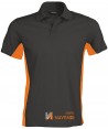 Polo bicolor de manga corta para hombre y mujer