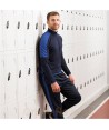 Sudadera de media cremallera con detalles a contraste para adulto