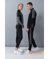 Sudadera de media cremallera con detalles a contraste para adulto