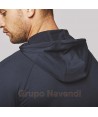 Sudadera de media cremallera con bolsillos color azul marino