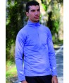 Sudadera fina de media cremallera transpirable para adultos color violeta