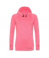 Sudadera deportiva transpirable con capucha para mujer color rosa