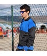 Sudadera bicolor deportiva con cremallera para adulto