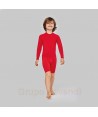 Camiseta térmica de manga larga color rojo para niños