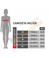 Camiseta térmica de señora de manga larga y cuello alto con tejido técnico transpirable