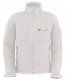 Cazadora softshell de caballero con capucha para deportes outdoor blanco