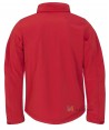 Cazadora softshell de caballero con capucha para deportes outdoor rojo