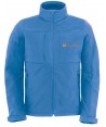 Cazadora softshell de caballero con capucha para deportes outdoor azul royal