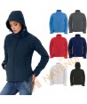 Cazadora softshell de señora con capucha para deportes outdoor color marino