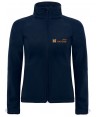 Cazadora softshell de señora con capucha para deportes outdoor color marino