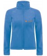 Cazadora softshell de señora con capucha para deportes outdoor color azul