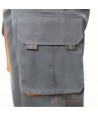 Pantalón bermuda bicolor multibolsillos