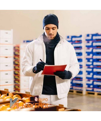 Casaca alimentaria acolchada para alimentación