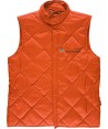 Chaleco acolchado para alimentación color naranja