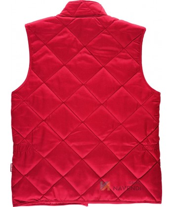 Chaleco acolchado para alimentación color rojo