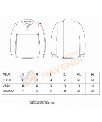 Polo antibacteriano de manga larga