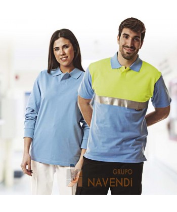 Polo antibacteriano de manga larga
