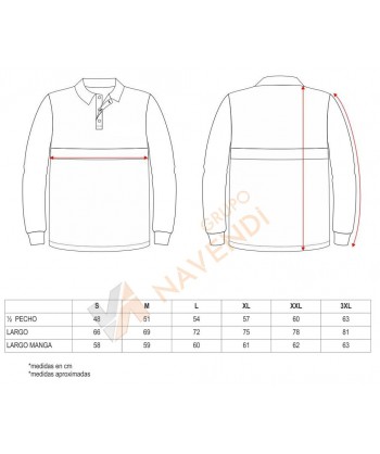 Polo bicolor antibacteriano de manga larga y cinta reflectante