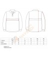 Polo bicolor antibacteriano de manga larga y cinta reflectante