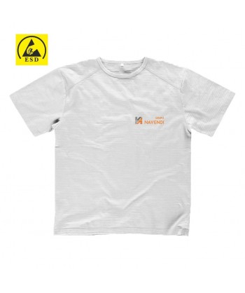 Camiseta ESD antiestática cuello redondo