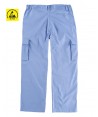 Pantalón ESD antiestático multibolsillos celeste