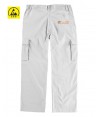 Pantalón ESD antiestático multibolsillos blanco