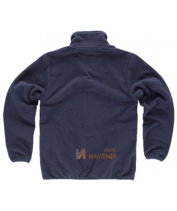 Chaqueta polar con dos bolsillos laterales con cremallera color azul marino