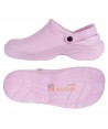 zueco sanitario eva con correa de sujeción color rosa