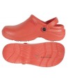 zueco sanitario eva con correa de sujeción color coral