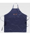 Delantal con peto liso para cocina y hostelería color azul marino