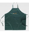 Delantal con peto liso para cocina y hostelería color verde oscuro