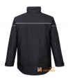 Parka impermeable con capucha y forro Insulatex color negro