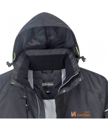 Parka impermeable con capucha y forro Insulatex color negro