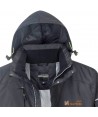 Parka impermeable con capucha y forro Insulatex color negro