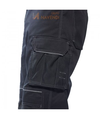 Pantalón multibolsillos de algodón grueso con refuerzos