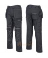 Pantalón multibolsillos de algodón grueso con refuerzos