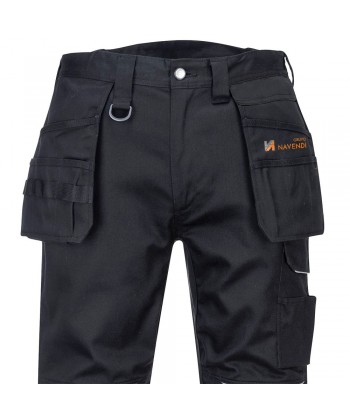 Pantalón multibolsillos de algodón grueso con refuerzos