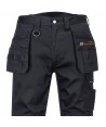 Pantalón multibolsillos de algodón grueso con refuerzos