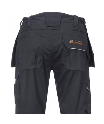 Pantalón multibolsillos de algodón grueso con refuerzos