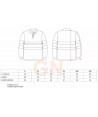 Polo técnico bicolor alta visibilidad de manga larga color gris oscuro y amarillo flúor