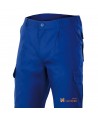 Pantalón elástico multibolsillos bicolor  alta visibilidad