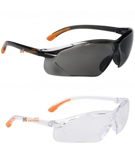 Gafas deportivas de seguridad con ocular incoloro y ahumado