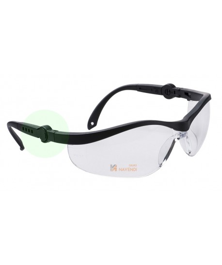 Gafas de seguridad con patillas extensibles y regulables