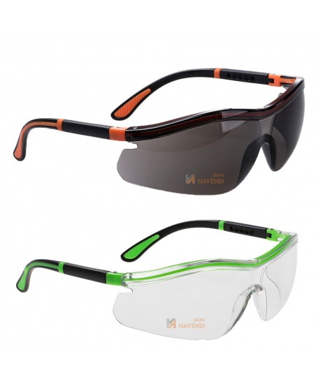 Gafas deportivas de seguridad con ocular incoloro y ahumado