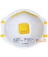 Mascarilla plegable con válvula tipo FFP1 para polvos nocivos