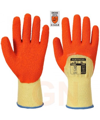 Guantes grip de látex con soporte de punto